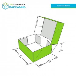 4 Corner Cake Box