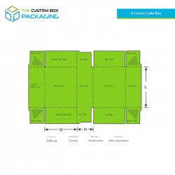 4 Corner Cake Box
